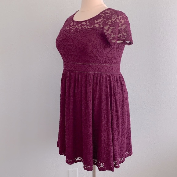 Torrid Lace Scoop Neck Skater Dress - Picture 7 of 15